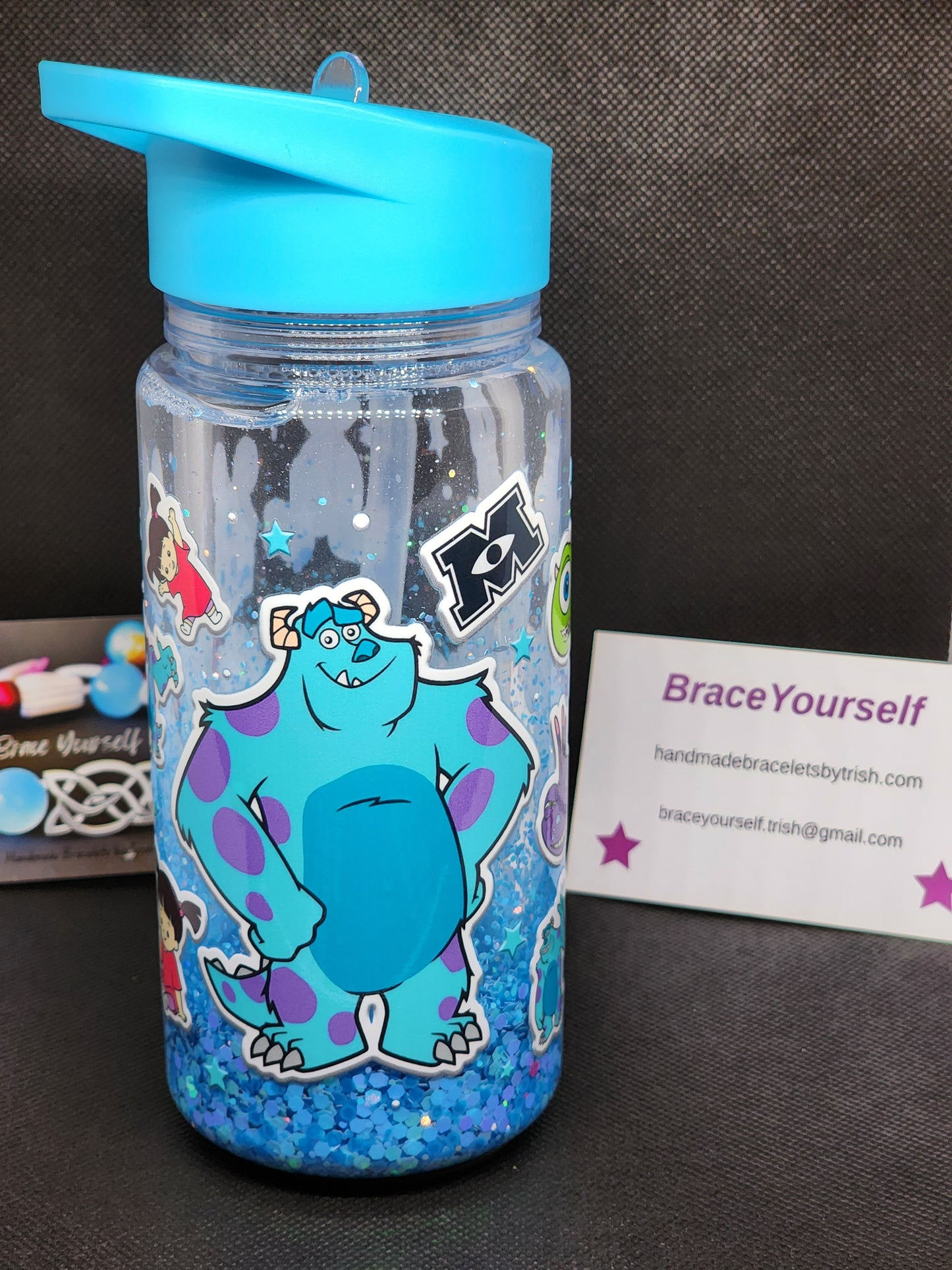DRINK BOTTLE - KIDS CARTOON (acrylic))