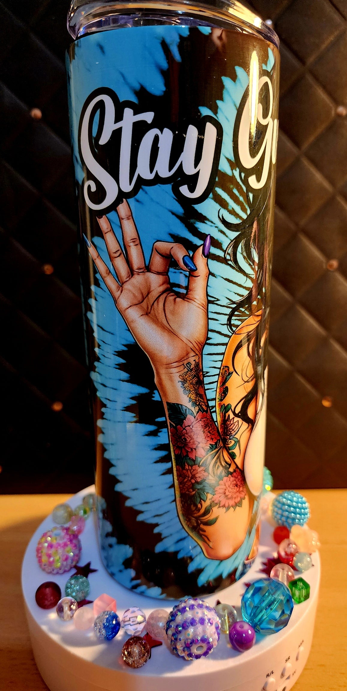 200z TUMBLER - Stay Groovy Bitches - (stainless steel)