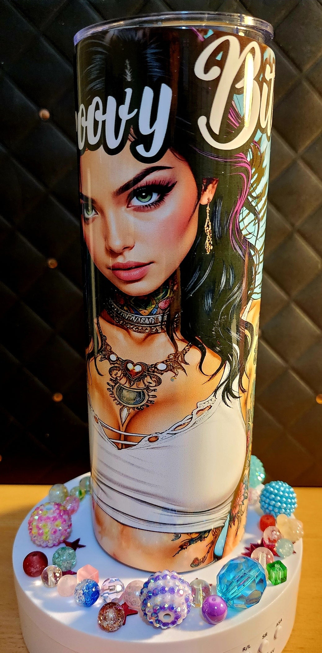 200z TUMBLER - Stay Groovy Bitches - (stainless steel)
