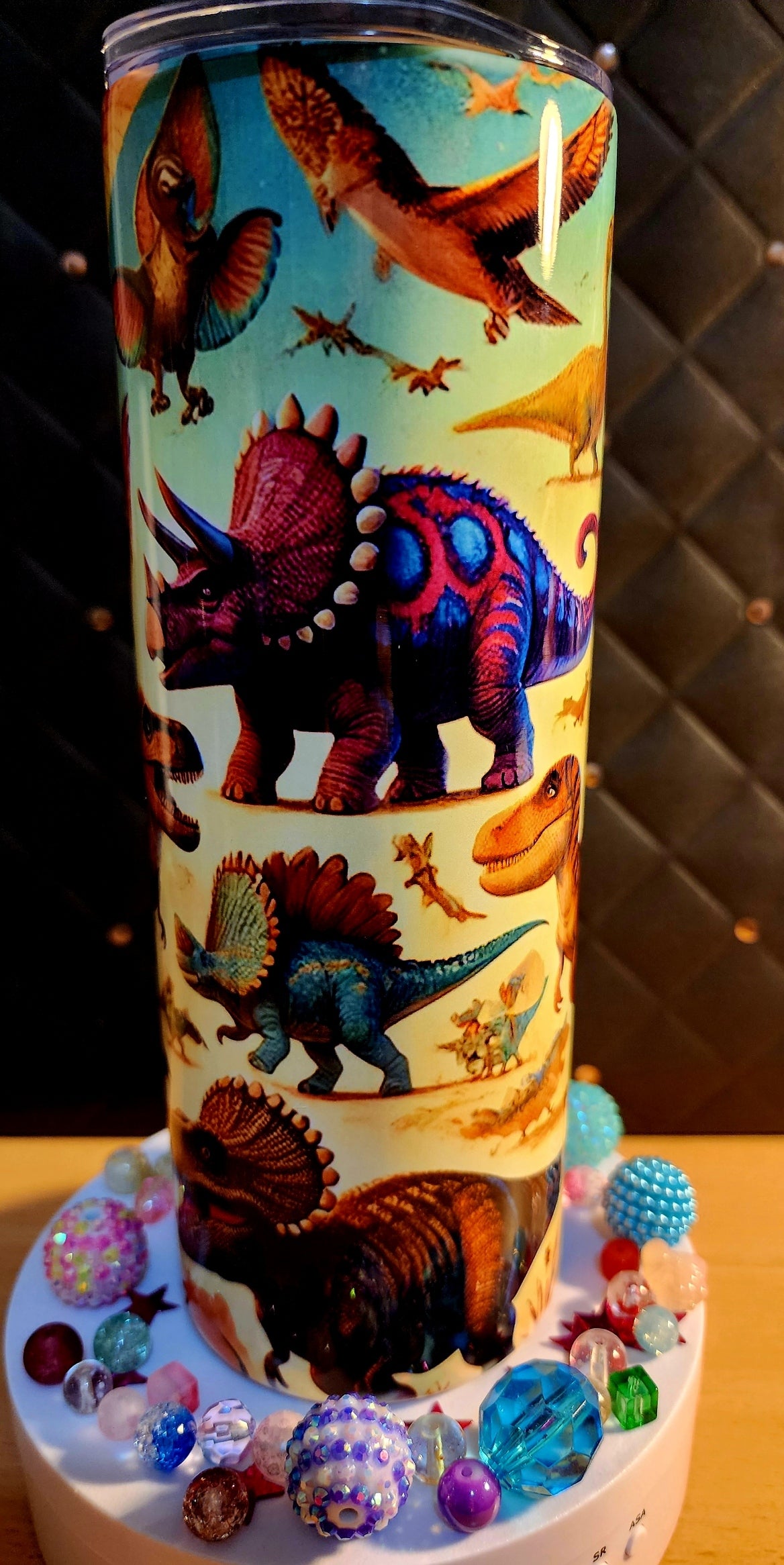 20oz TUMB;ER - Dinosaurs - (stainless steel)