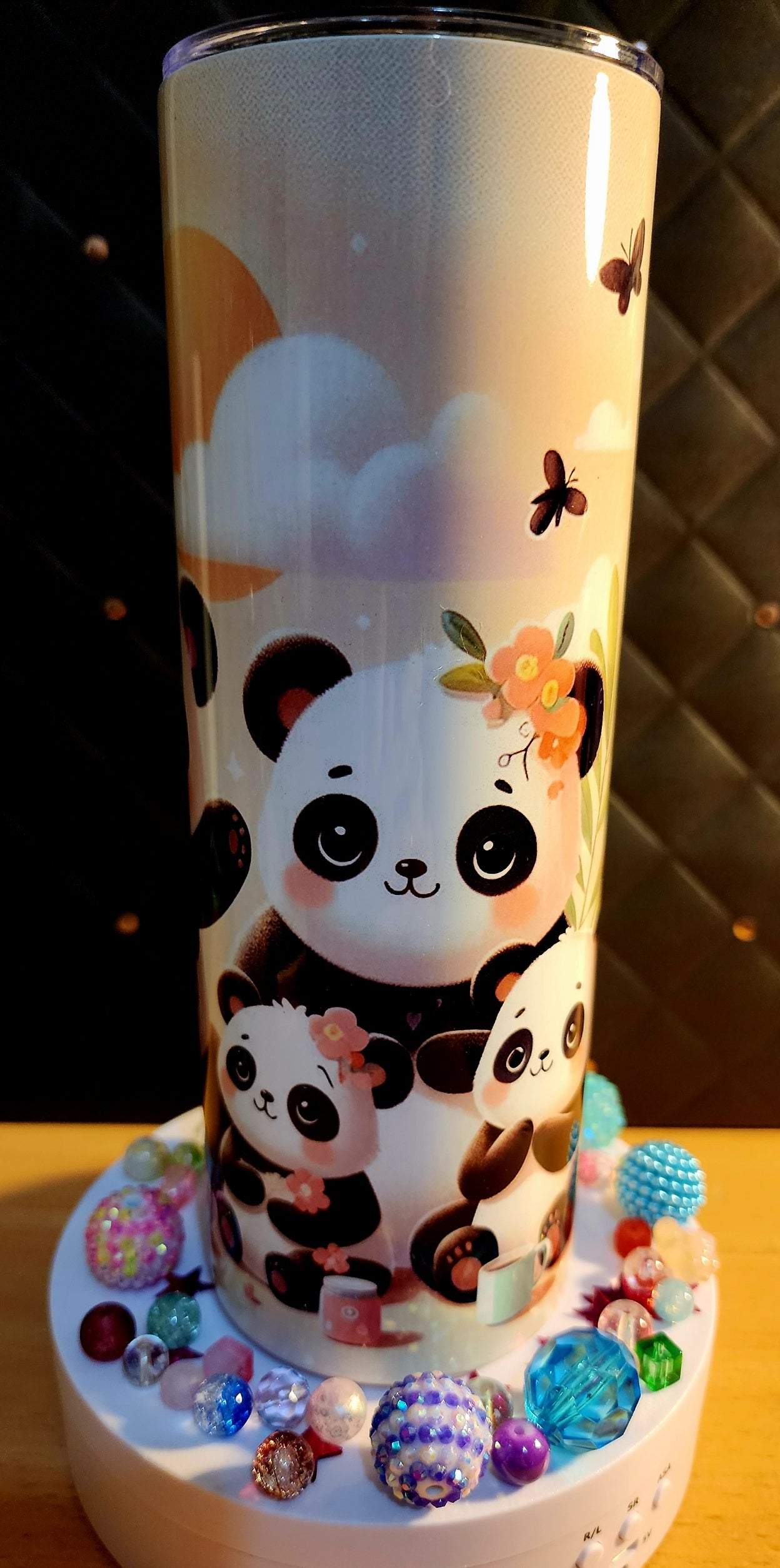 20oz TUMBLER - Panda family (stainless steel)