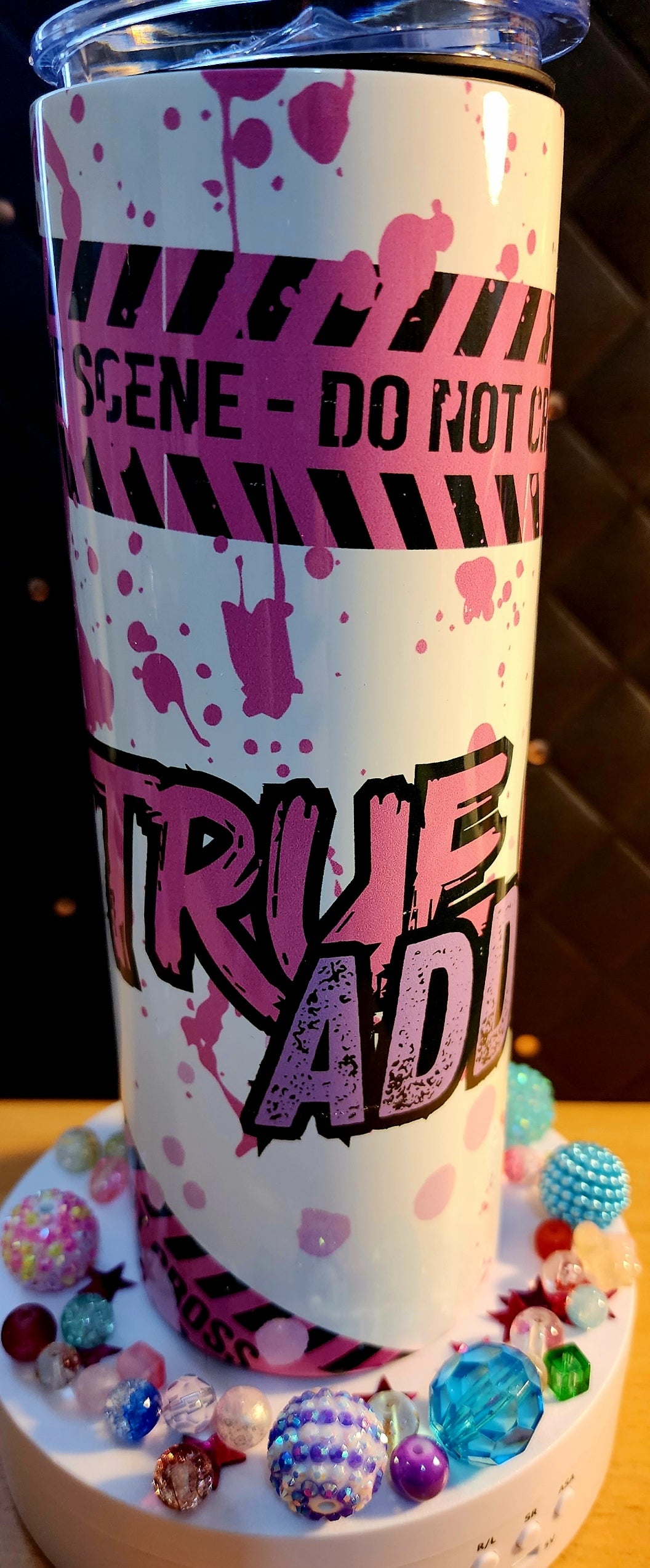 20oz TUMBLER - True crime addict (stainless steel)