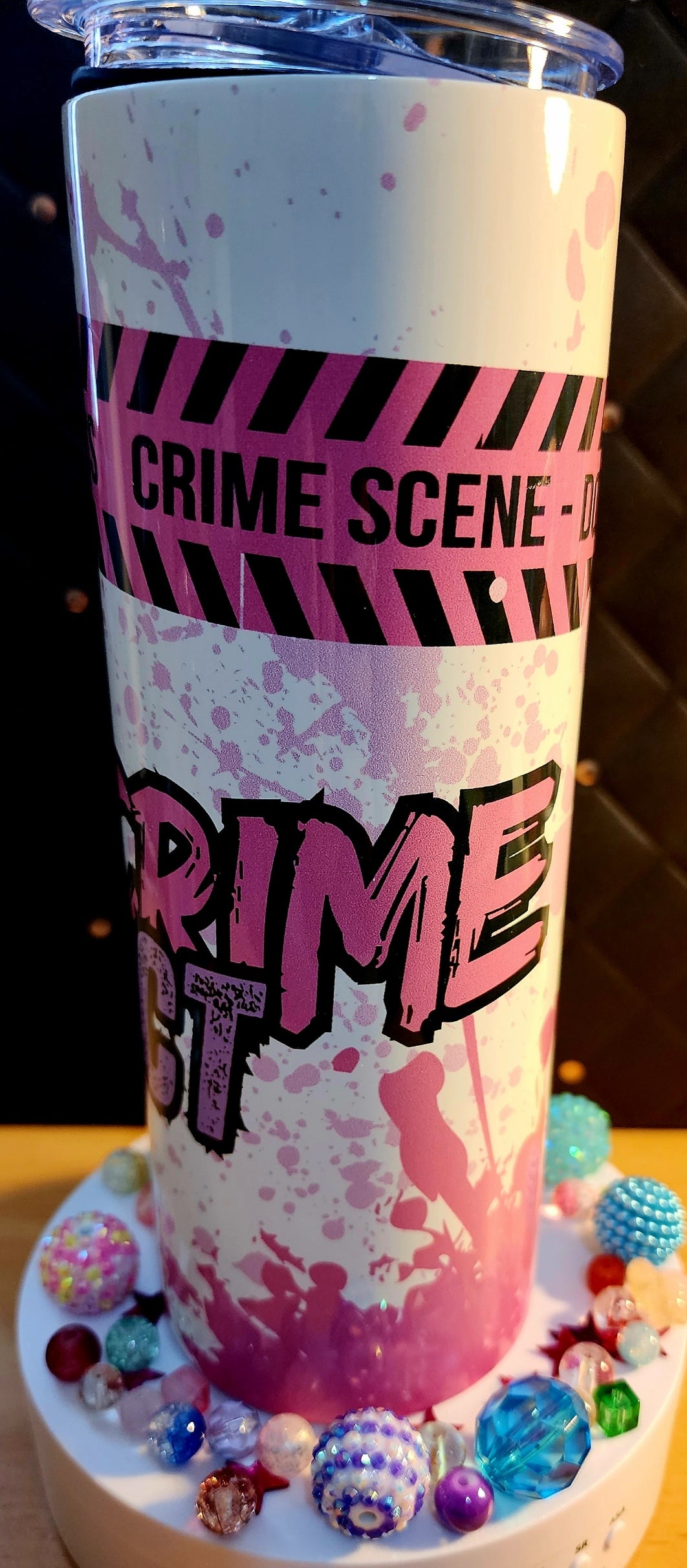 20oz TUMBLER - True crime addict (stainless steel)