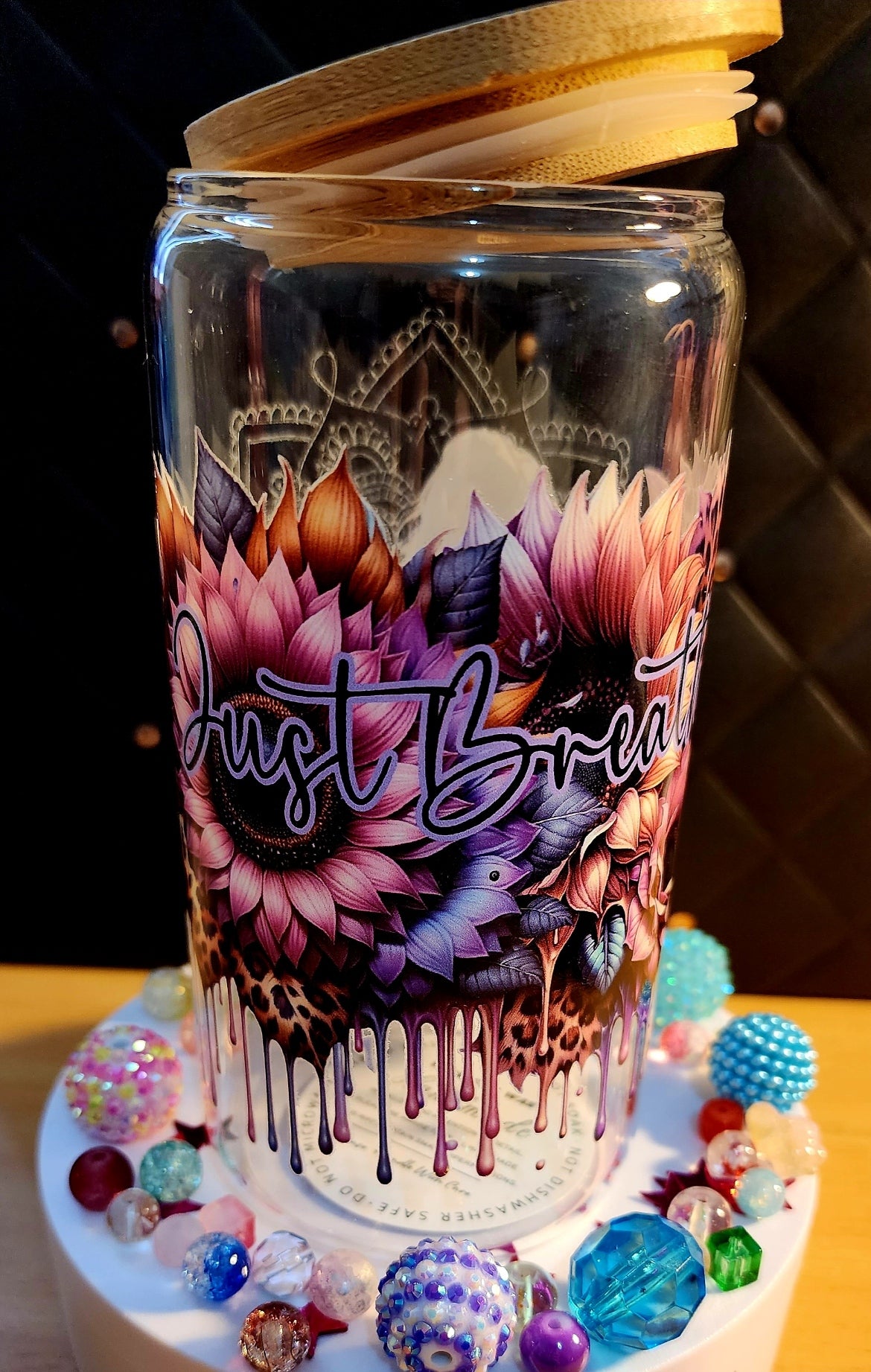 TUMBLER - Just Breathe (glass)