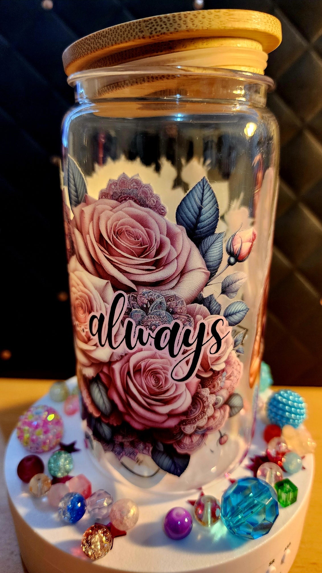 TUMBLER - Be grateful always - (Glass)
