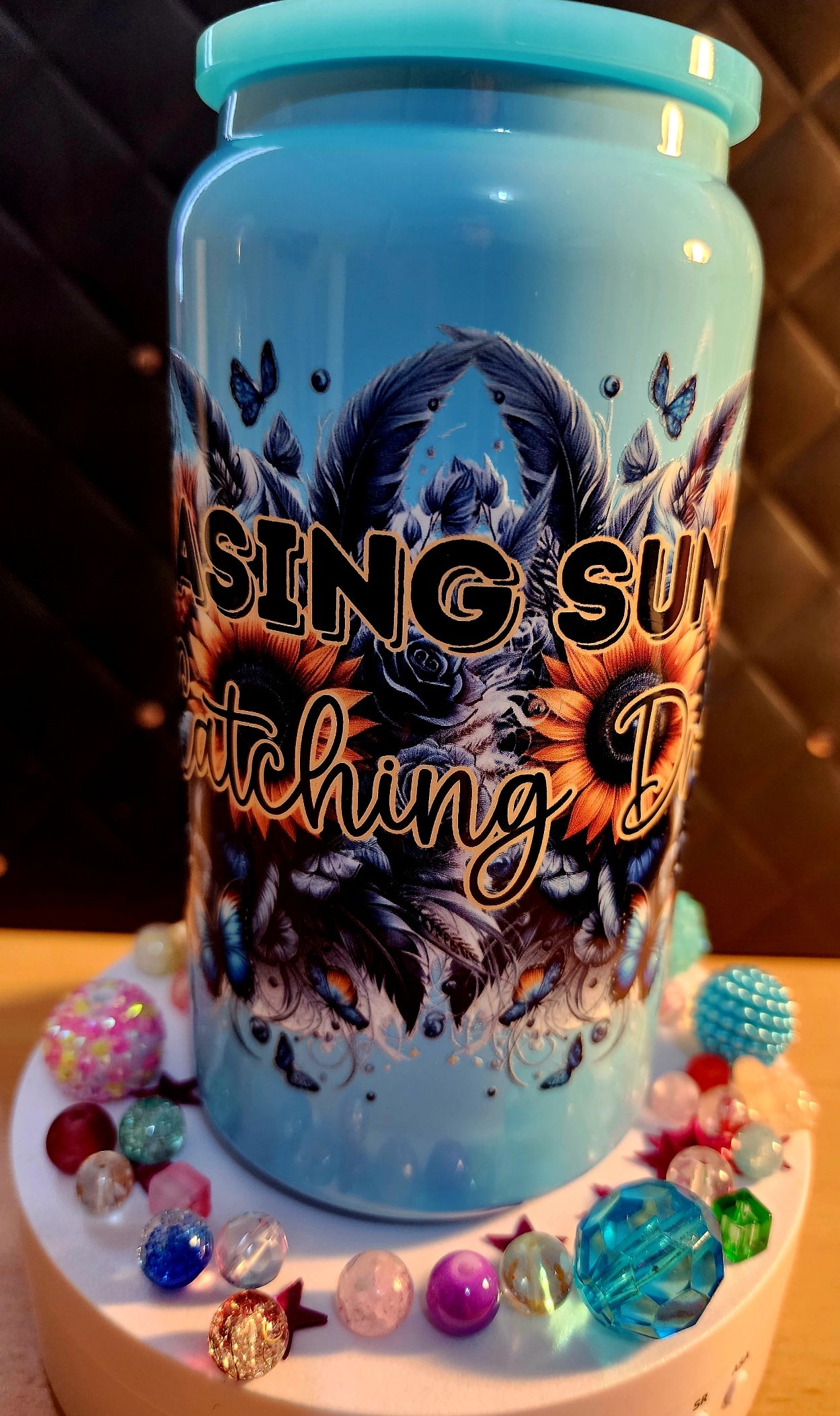 TUMBLER - Chasing sunshine, catching dreams (stainless steel)