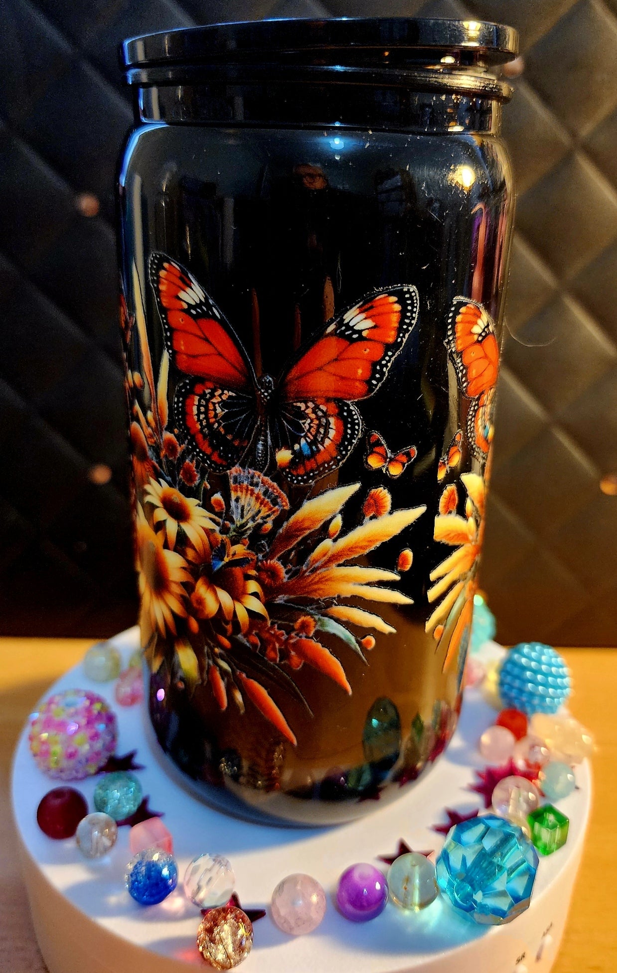 TUMBLER - Aboriginal design footprint (acrylic)