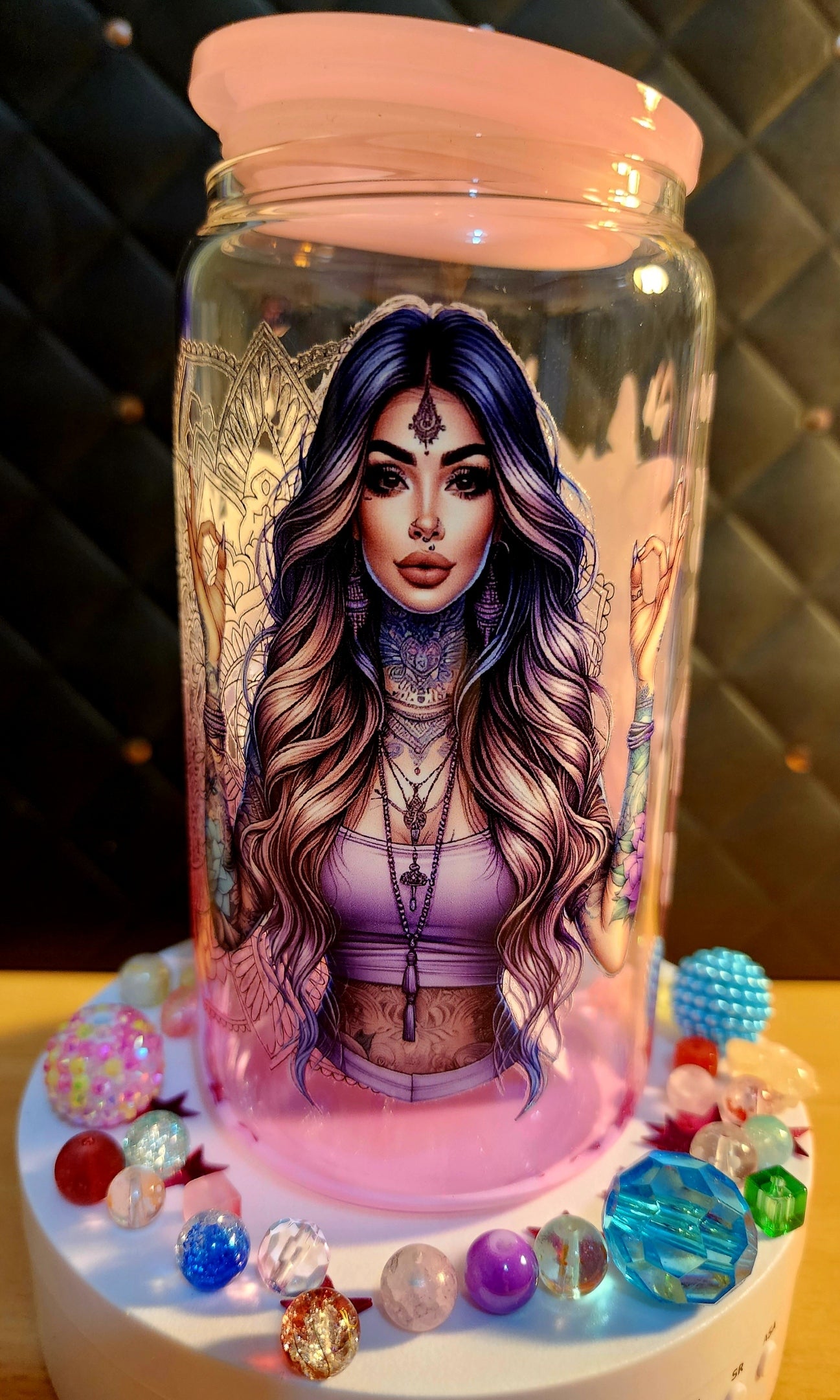 TUMBLER - Loving yourself, it's sanity (acrylic)