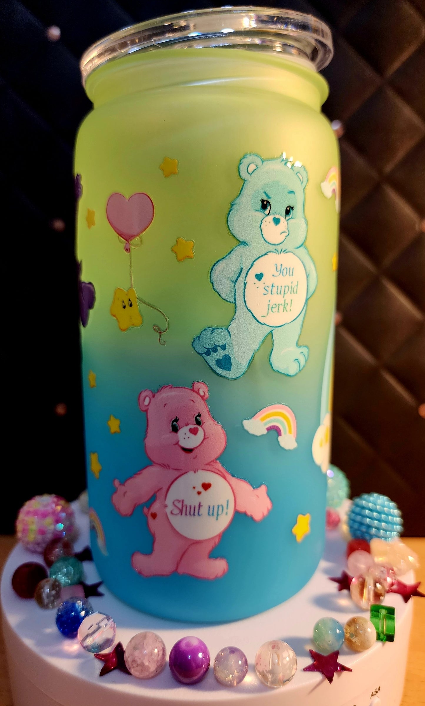 TUMBLER - Swear bears (ombre acrylic)