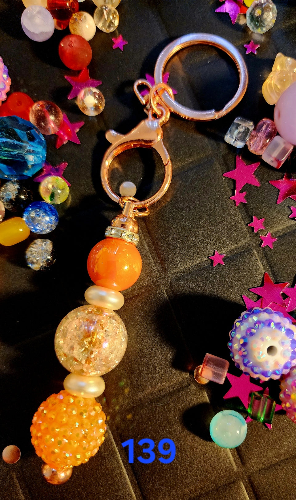 Beaded Keyring #139