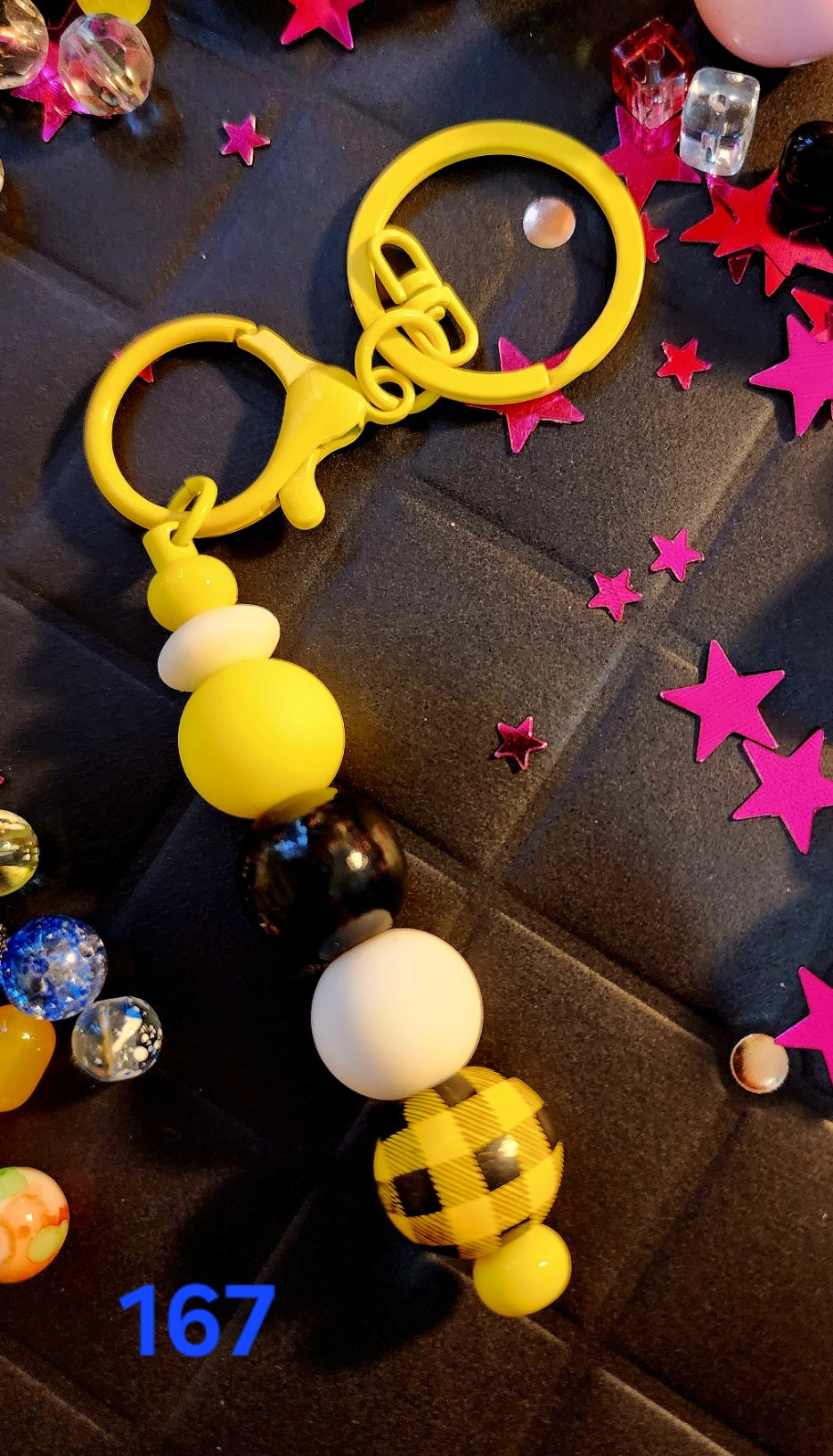Beaded Keychain #167
