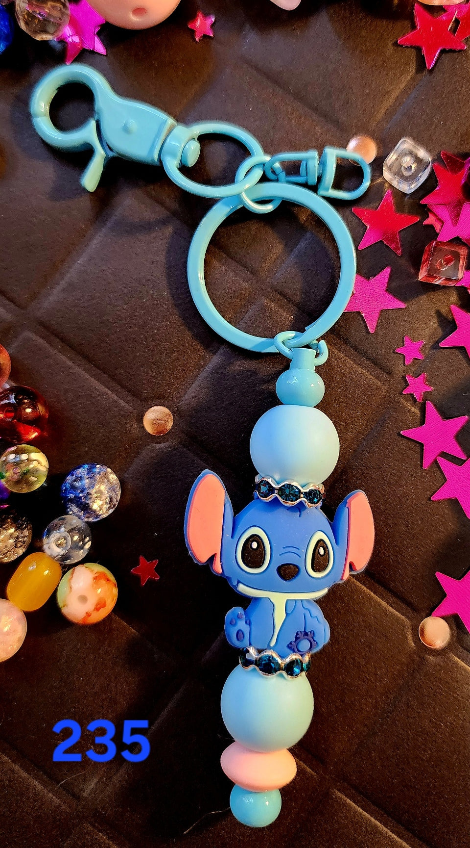 Beaded Keychain #235