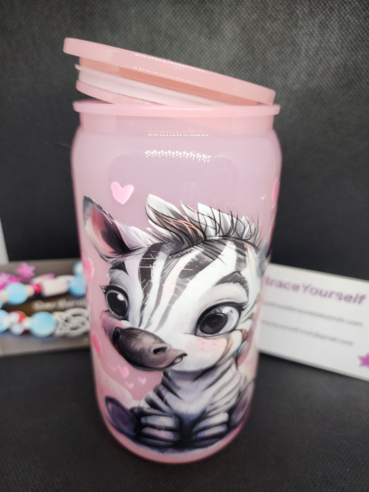 TUMBLER - BABY ZEBRA (acrylic)