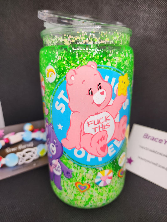 SNOW GLOBE - SWEAR BEAR (acrylic) #4
