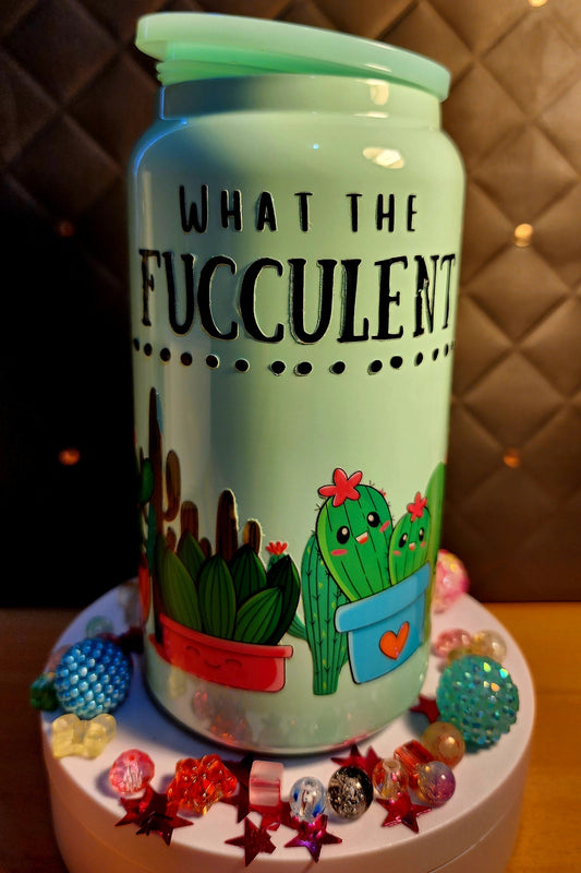 TUMBLER - WHAT THE FUCCULENT (stainless steel)
