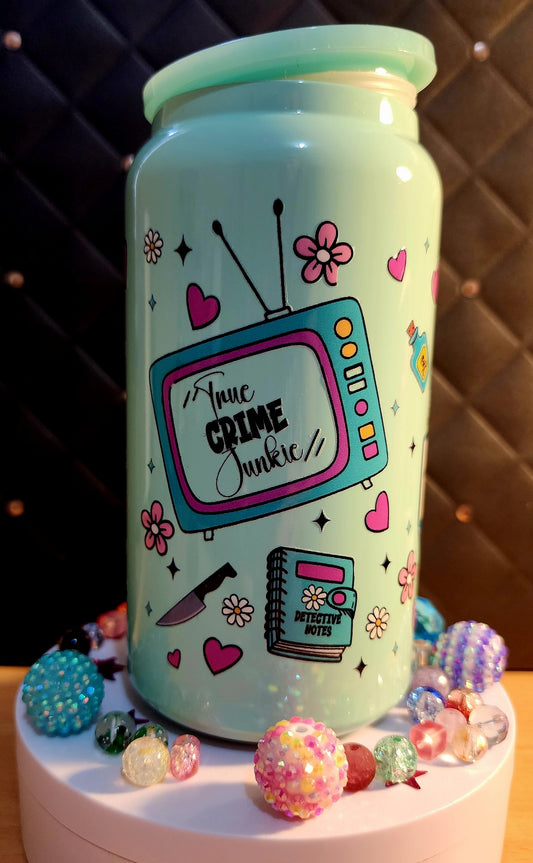 TUMBLER - TRUE CRIME ADDICT (stainless steel)