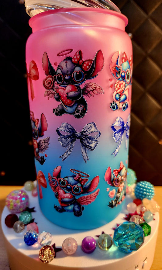 TUMBLER - Stitch with wings (acrylic)