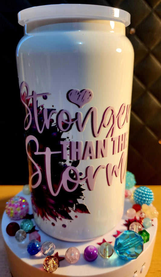 TUMBLER - Stronger than the storm (stainless steel)
