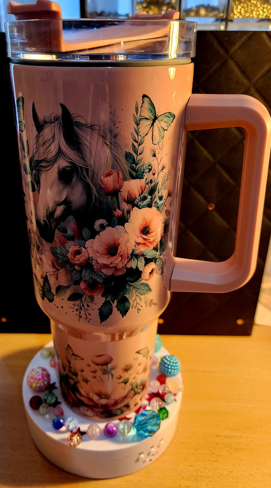40oz TUMBLER - Be bold, brave and beautiful (stainless steel)