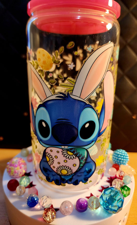 TUMBLER - Stitch holding easter egg - (acrylic)