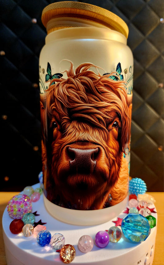 TUMBLER - Highland Cow (glass)
