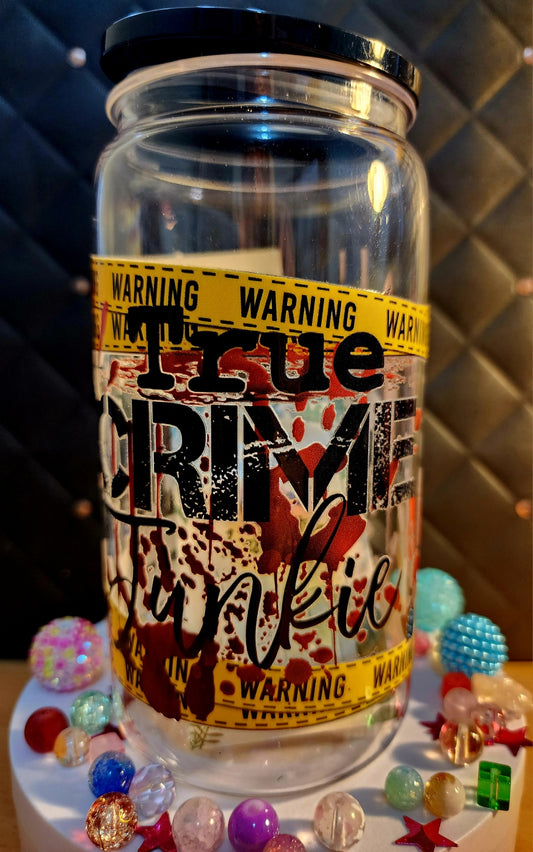 TUMBLER - True Crime Junkie (acrylic)
