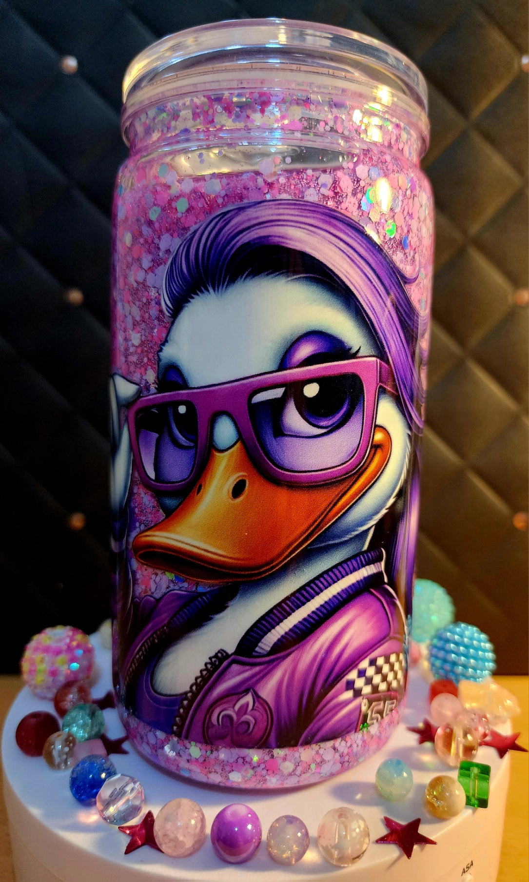 SNOWGLOBE TUMBER - What the Duck (glass)