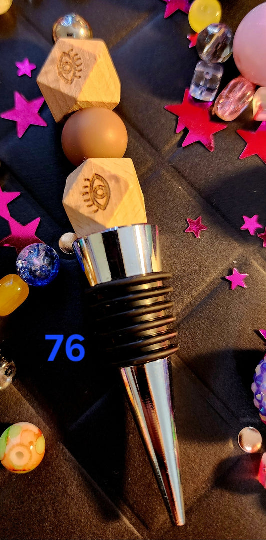 Beaded Wine Bottle Stopper #76
