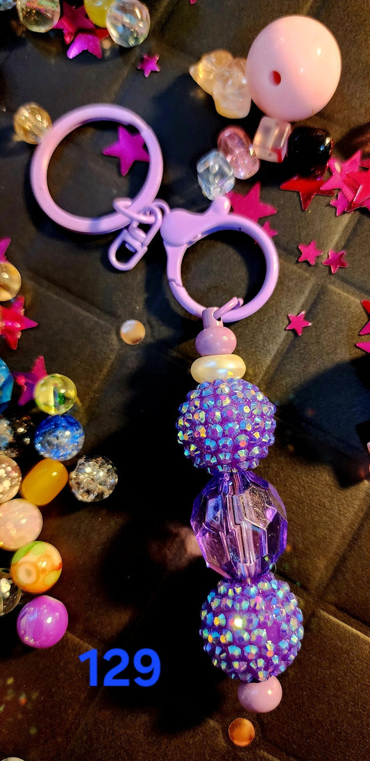 Beaded Keychain #129