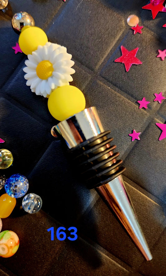 Beaded Wine Bottle Stopper #163