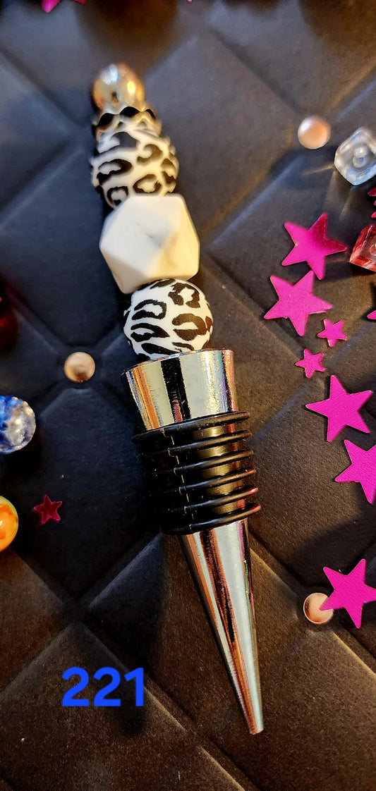 Beaded Wine Stopper #221