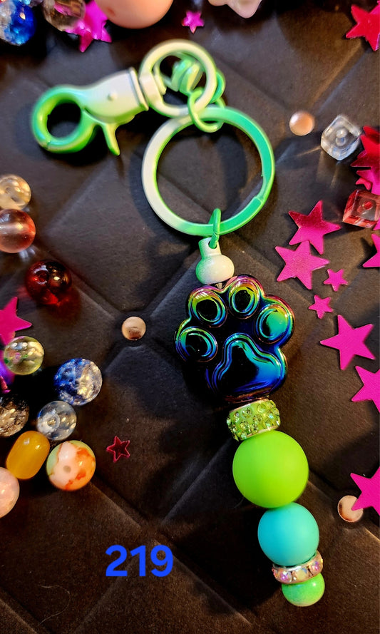 Beaded Keychain #219