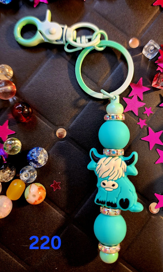 Beaded Keychain #220
