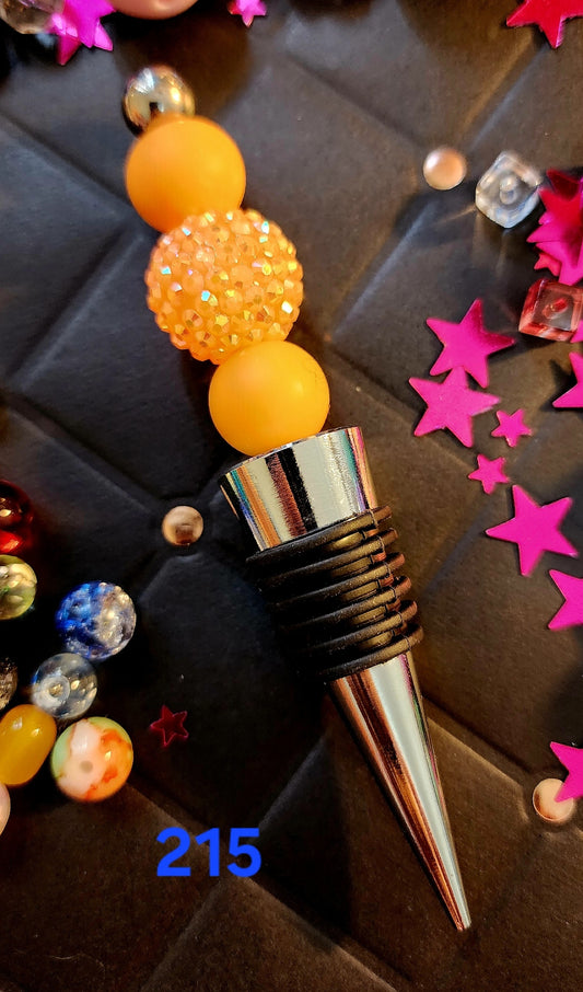 Beaded Wine Bottle Stopper #215
