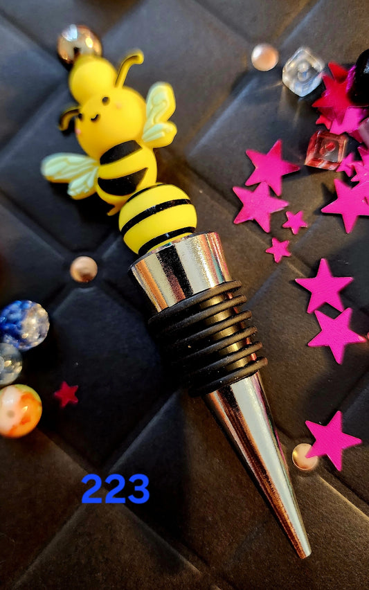 Beaded Wine Bottle Stopper #223