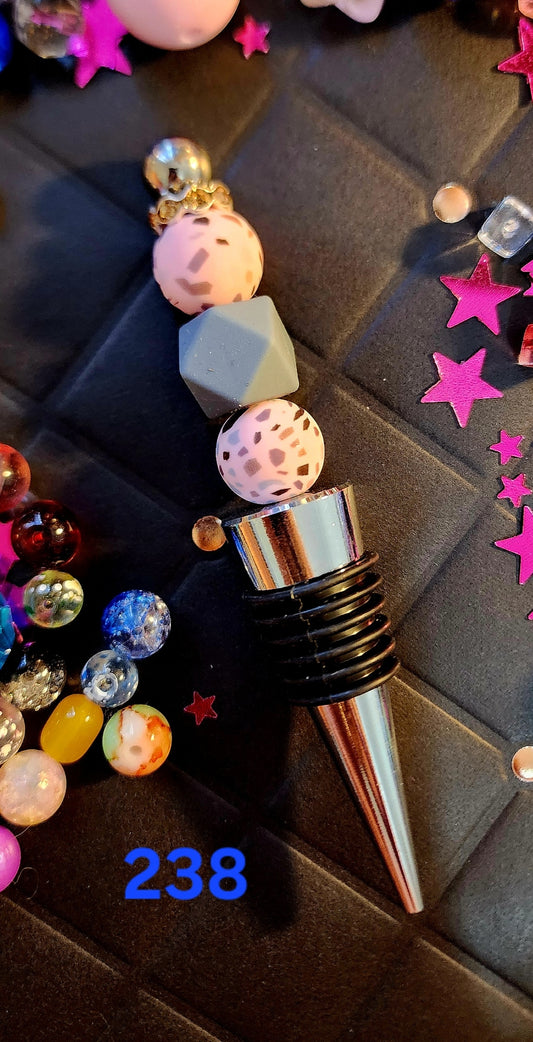 Beaded Wine Bottle Stopper #238