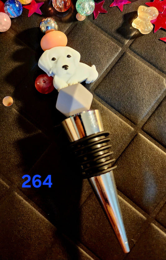 Beaded Wine Bottle Stopper #264