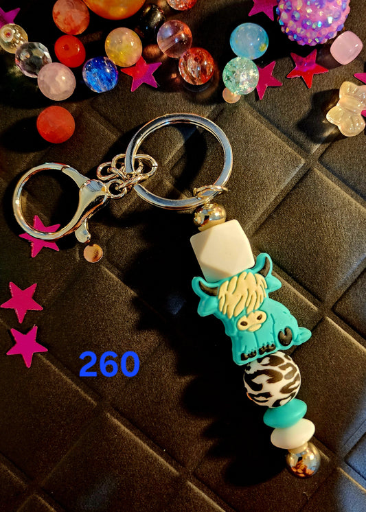 Beaded Keychain #260