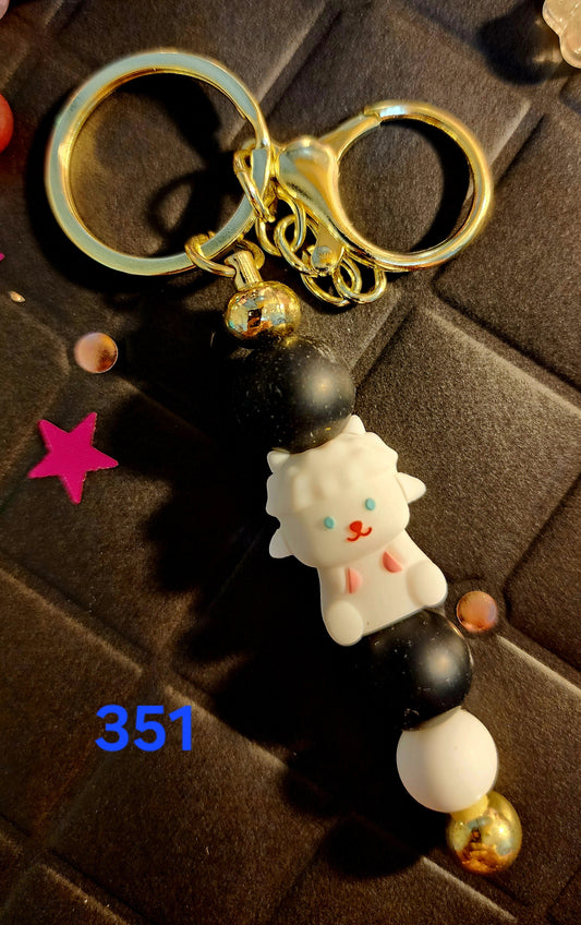 Beaded Keychain #351