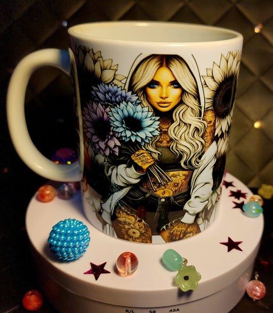 COFFEE MUG - Tattoo girl - Apparently I have an attitude